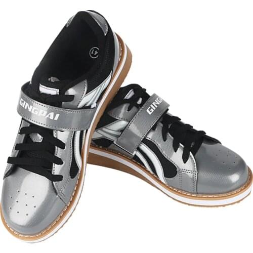 Plus Size Professional Adult Weight Lifting Shoes For Suqte Power Lifting Exercise Training Leather Non Slip Weightlifting Shoes