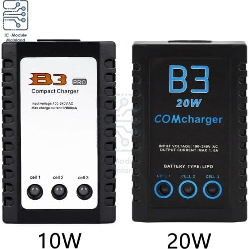 BMS 2S-3S 20W 10W Lipo Battery Balanced Charger For iMaxRC iMax B3 AC 110-240V EU/US Plug For RC Helicopter