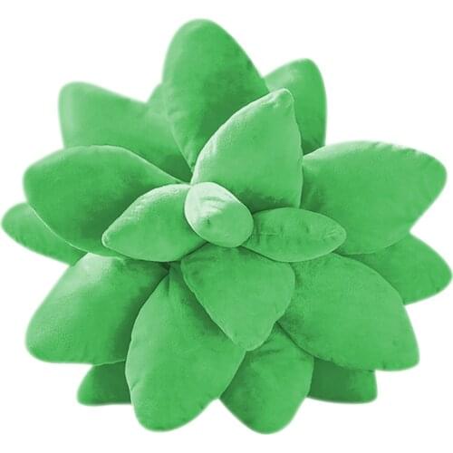 Cute Lifelike Succulent Cactus Plants Plush Stuffed Toys Soft Bookshelf Decor Doll Creative Flowers Pillow for Girls Kids Gift