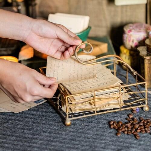 Tissue Boxes Square Iron Napkin Holder Tissue Paper Storage Box Table Napkins Case Container Home Retro Dining Table Decoration