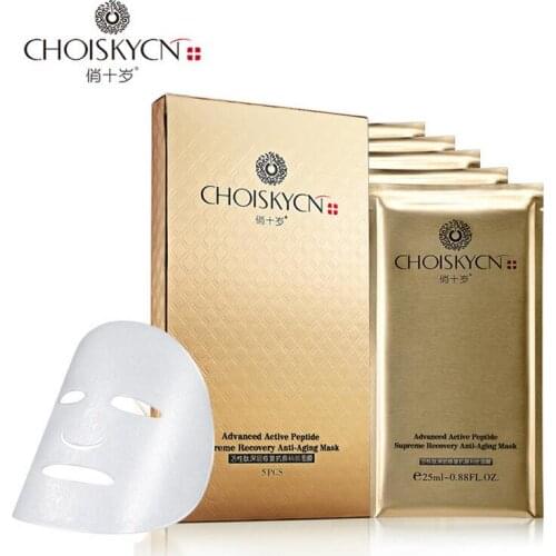 Only Original CHOISKYCN Advanced active peptide Supreme Recovery anti-aging Mask 5pcs/pack security label