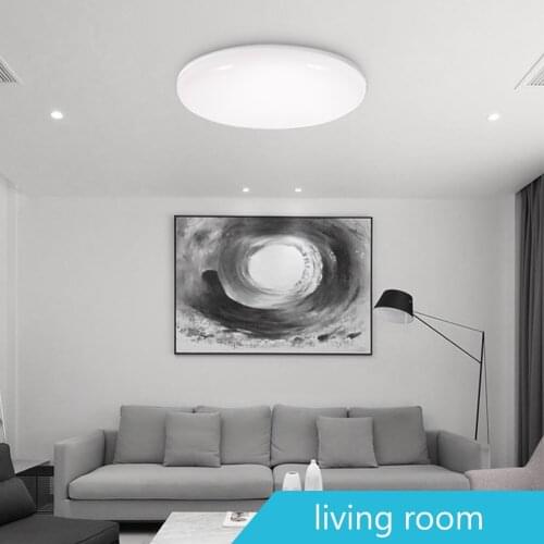 TSLEEN! Modern LED Panel Lamp Ultra Thin LED Ceiling 15W 20W 30W 50W Flush for Living Room Surface Mounted Led Ceiling Lighting