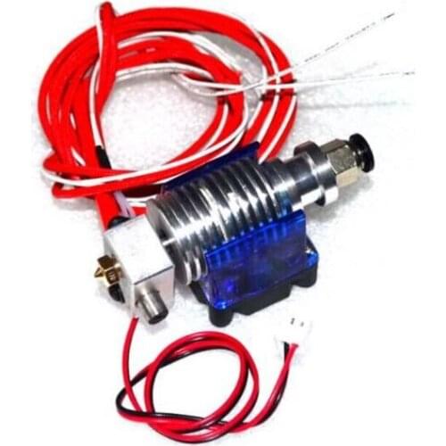 V6 3D Printer J-head Hotend with Single Cooling Fan for 1.75mm Direct Filament Wade Extruder 0.2/0.3/0.4/0.5mm Nozzle