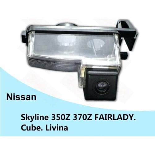 For Nissan Skyline 350Z 370Z FAIRLADY Cube Livina 07~14 SONY Night Vision Car Reverse Backup Parking Rear View Camera HD CCD