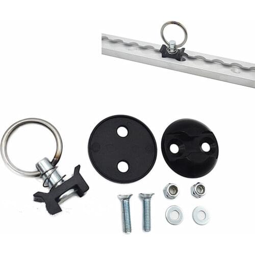 1Set Track Aluminum Tie Down Anchor System Cargo Trailer Quick Disconnect
