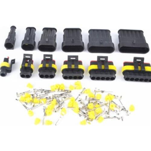 10 Set 1/2/3/4/5/6 Pin Waterproof Electrical Automotive Wire Connector Plug Terminals Auto Car Light