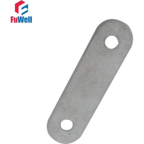 10pcs 57mm x 16mm Straight Bracket 201 Stainless Steel 1.8mm Thickness Mending Repair Plate Connector Flat Bracket