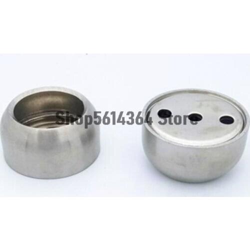 19/22/25mm Dia Stainless Steel Closet Rod Flange Round Socket Holder Silver Tone 1pcs