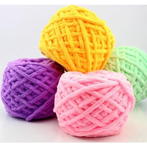 5pcs/lot Colorful Dye Scarf Hand-knitted Yarn for Hand knitting Soft Milk Cotton Yarn Thick Wool Yarn Giant Wool Blanket