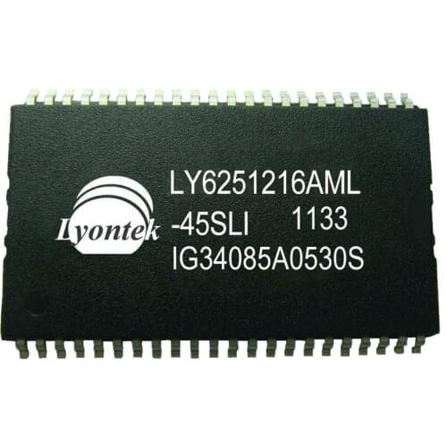 5pcs New Original LY6251216AML-45SLI 8M Low Power SRAM 512K x 16 TSOPII(44) 55ns 4.5 to 5.5V -40~85°C