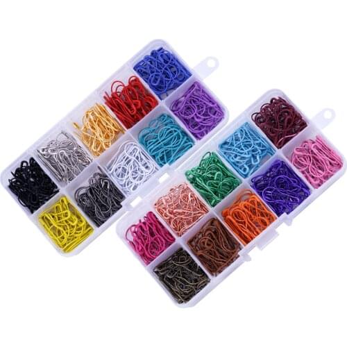 600pcs Calabash Safety Pin Pear Gourd Shape Coilless Tags Fastener Crafts