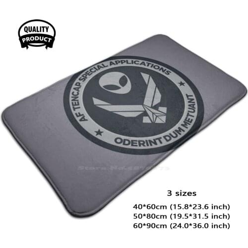 Af Tencap Spec Ops 3D Soft Non-Slip Mat Rug Carpet Foot Pad Black Ops Airforce Miltary Area 51 Stealth Patch Greys Groom Lake