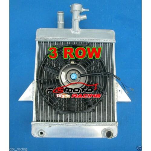 Aluminum Radiator + Fan For Triumph GT6 1966-1973 1966 1967 1968 1969 1970 1971 1972 1973