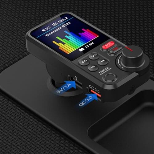 Bluetooth Wireless Car FM Transmitter BASS High and Bass Equalizer Dual USB Charger Car Music Handfree Player