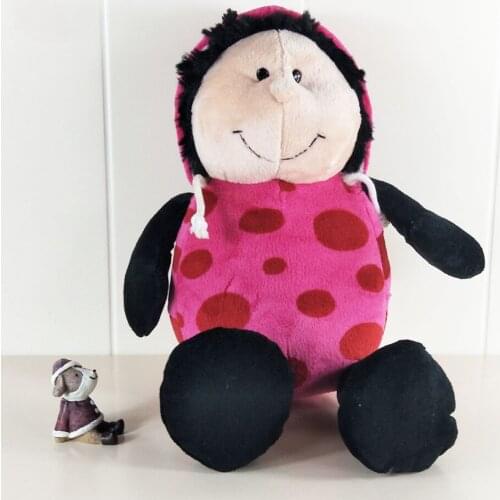 Children Plush Toys cute Ladybug Baby Kid Stuffed Toy Gift Ladybug with hat