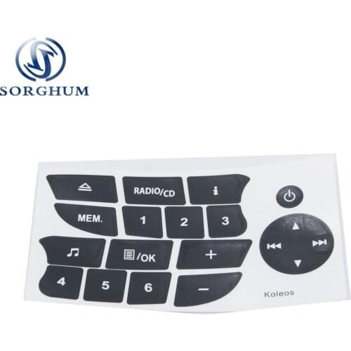 For Renault Clio Megane CD Radio Audio Button Repair Decals Sticker