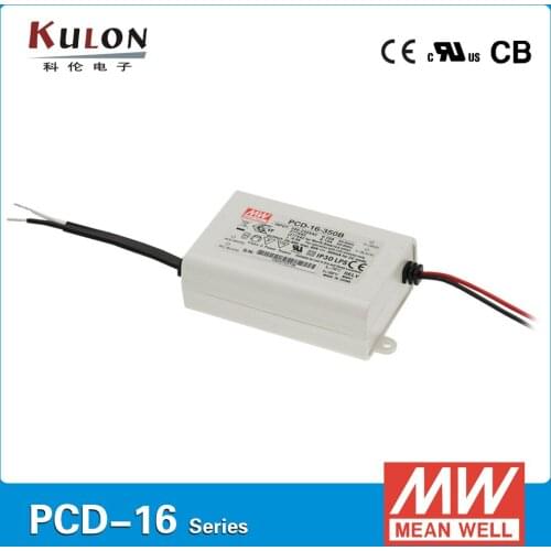 Original MEAN WELL 16W 16-24V 700mA Mean well PCD-16-700B LED AC phase-cut dimmable meawell led driver 700mA 220VAC input