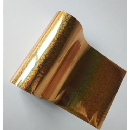 Holographic foil gold quicksand pattern hot stamping foil for paper or plastic heat transfer film