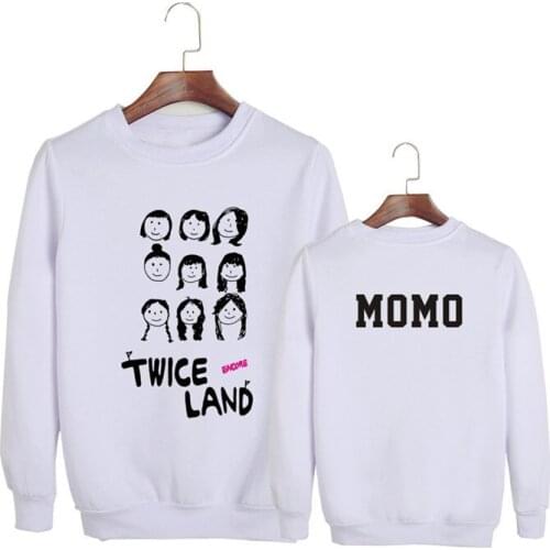 KPOP Korean Fashion TWICE TWICELAND THE OPENING Album Q Cartoon Cotton Hoodies Pullovers Sweatshirts Hip Hop Streetwear Drops