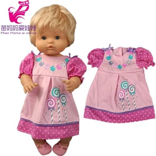 35cm Reborn Baby Doll Clothes 40cm Nenuco Ropa Y Su Hermanita Doll Clothes Dress