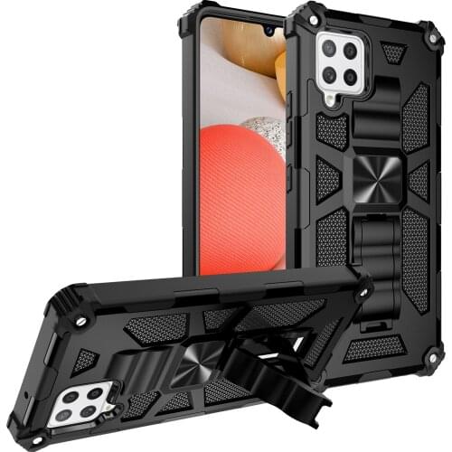 Stand Holder Magnetic Back Cover for Samsung Galaxy M32 M 32 M325 A12 A 12 42 A42 A52 A72 A22 5G 4G Shockproof Phone Bag Capa
