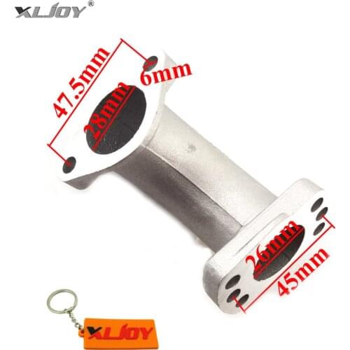 Mainfold Intake Pipe For PE24 PE26 PE28 VM24 VM26 PWK Carb Carburetor 150cc 155cc 160cc YX ZS GPX Zongshen Engine Pit Dirt Bike