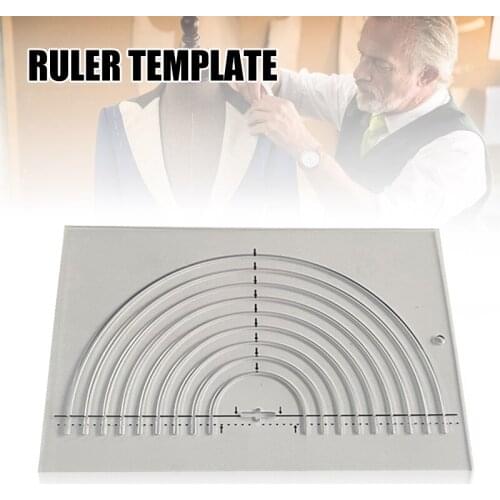 Multifunctional Sewing Ruler Template Acrylic Sew Rulers DIY Sewing Pattern Tools Quilt Processing Sewing Supplies EL