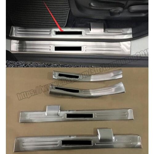 Stainless INTERIOR DOOR SILL SCUFF PLATE GUARDS FOR 2015-2017 SUZUKI VITARA 4PCS SET