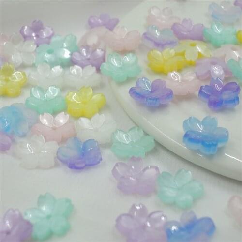 20pcs/lot new creative 10mm Imitate shell flower beads acetic acid connector for diy earrings hairpin jewelry making accessories