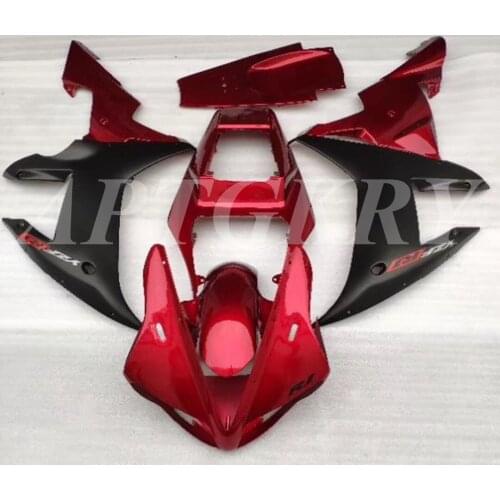 New ABS Plastic Shell Motorcycle Fairing kit Fit For YAMAHA YZF R1 2002 2003 YZF-R1 YZF 1000R Bodywork set Custom Black Red