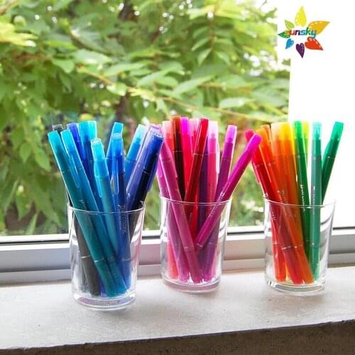 Original Tombow PLAY COLORK WS-PK 0.3/0.8 mm double head pen student Hand account drawing 36 colors Single Self selected