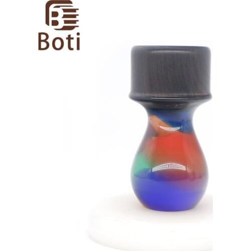 Boti Brush-New Rainbow Glaze Handmade Custom Size And Brush Hair Type High Quality Resin-wood Handle