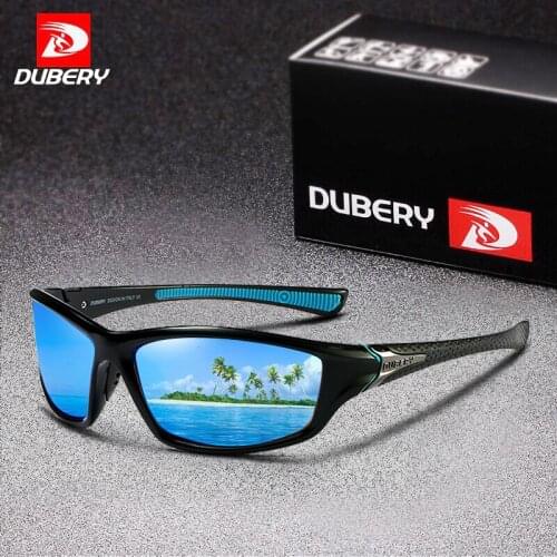 DUBERY Brand Design Sports Polarized Sunglasses For Men Cycling Driving Fishing 100% UV Protection Outdoor Sun Glasses Male