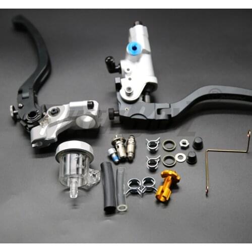 Motorcycle 7/8" 22mm 19RCS Brake Pump Clutch Lever Master Cylinder Cylinder Hydraulic Pump Tank for Honda Yamaha Kawasaki Suzuki