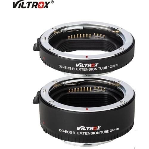 Viltrox DG-EOS R 12mm+24mm AF Macro Extension Tube Adapter Auto Focus Mount Ring for Canon EF EF-S Lens to EOS R RP R5 R6 Camera