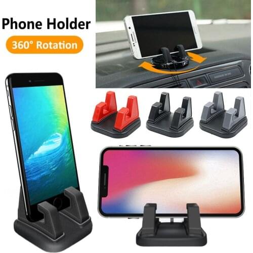 360 Degree Rotate Car Cell Phone Holder Dashboard Interior Accessories Sticking Universal Stand Mount Bracket For Mobile Phone P