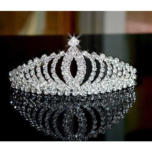 Gorgeous Crystal Bridal Tiara Crown Bride Headbands Women Girl Headpiece Prom Hair Ornaments Wedding Head Jewelry Accessories