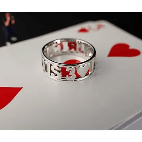 Feel Your Heart Magic Tricks 18.9mm FYH Ring Prediction Magia Magician Close Up Street Illusions Gimmicks Mentalism Props