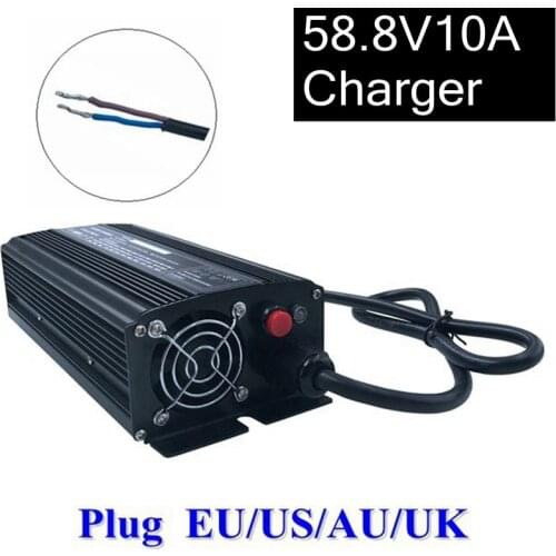 672 Watt 58.8V 10A Lithium Battery Charger For 48V Series 14 Electric Bike Li-ion Battery Charger Electric Motorcycle Charger