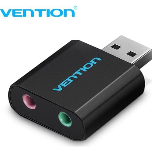 Vention USB Sound Card USB Audio Interface headphone Adapter Soundcard for Mic Speaker Laptop PS4 Computer External Sound Card