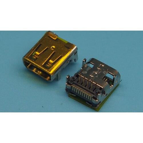 30pcs/lot HDMI D TYPE 19Pin HDMI Female Jack MICRO HDMI Connector SMT&DIP