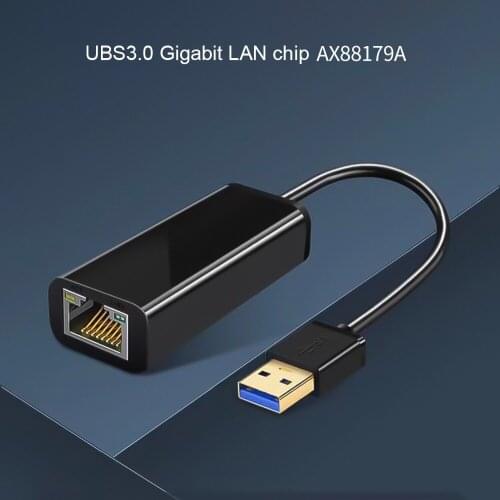 USB 3.0 1000Mbps Ethernet Adapter USB Network Card to RJ45 Lan RTL8153 for Win7/Win8/Win10 For Macbook Laptop Ethernet USB