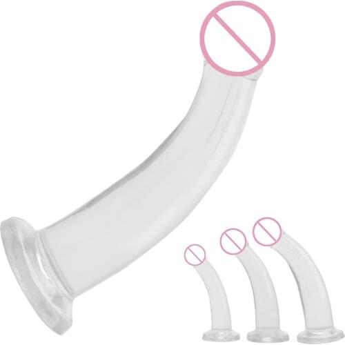 Anal Butt Plug Erotic Jelly Dildo Adult Toys Sex Toys for Woman Strapon Artificial Penis Soft Penis Suction Cup Large Dildo