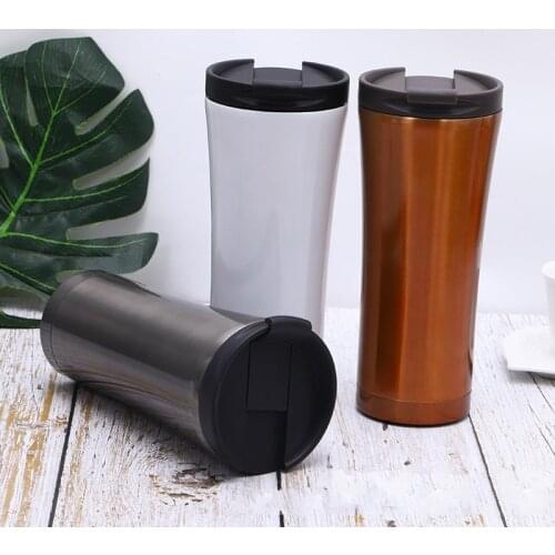 Double Wall Vehicle Vacuum Cup 304 Stainless Steel Coffee Cup Originality Advertisement Gift Vacuum Cup Thermos Thermos Bottle
