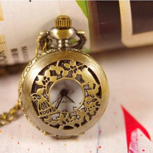 Alice in wonderland watch rabbit necklace new men women lady bronze quartz Pocket Watch Antique classics delicacy Crystal wp037