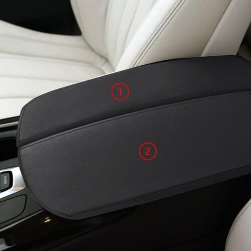 Center Console Armrest Box Microfiber Leather Protection Trim Cover For BMW X5 E70 2007 2008 2009 - 2013 / F15 2014 - 2017 2018