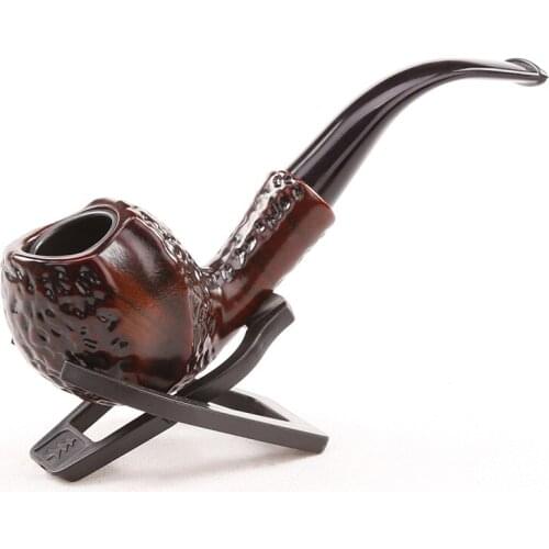 Wooden Smoking Pipe Tobacco Bent Smoke Pipe