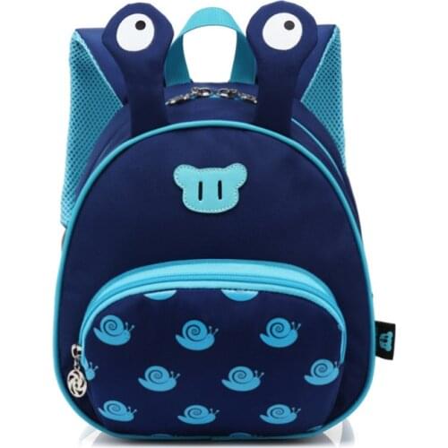 Kid Backpack Cartoon Snails School Bags Baby kindergarten Bag High Quality Ultralight Preschool Knapsacks Mini Toddler Book Bag