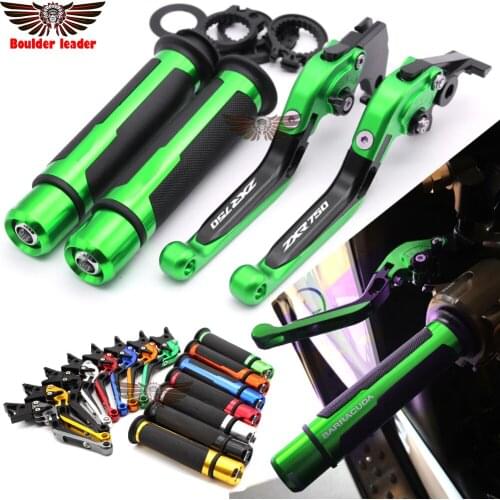 For Kawasaki ZXR750 ZXR 750 1989-1995 Motorcycle Adjustable Folding Brake Clutch Levers Handlebar Hand Grips