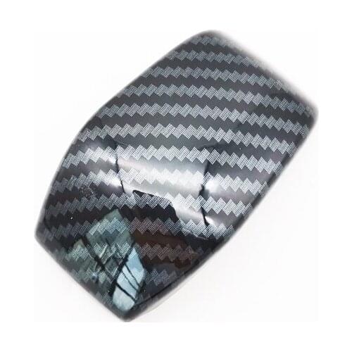 For Toyota Carbon Fiber Texture Car Gear Shift Knob Decorative Cover Trim with Tape